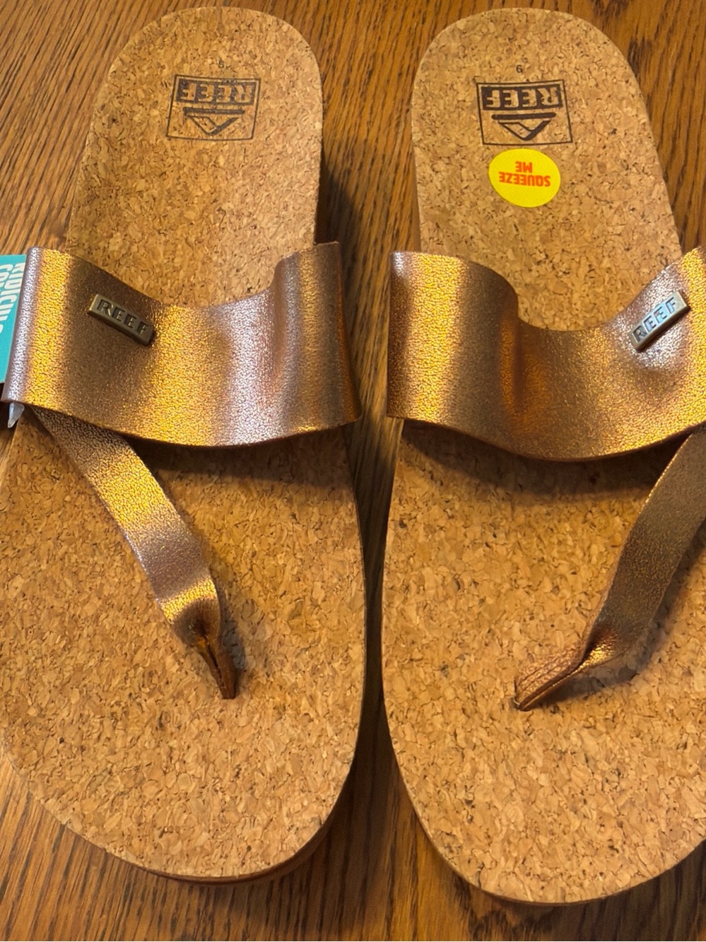REEF Women’s Cork Footbed Slide Sandals - Copper Cushion Sol Hi